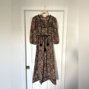 The Great Dress - Fall Floral Ravine Tassle Tie - size 1 Small